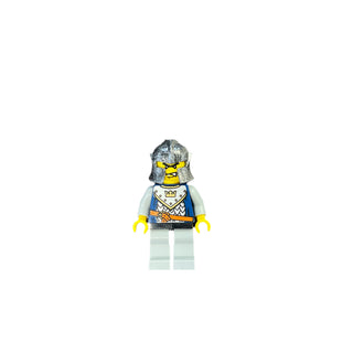 Fantasy Era - Crown Knight Scale Mail with Crown, Speckle Black-Silver Helmet, Angry Eyebrows, cas436 Minifigure LEGO®