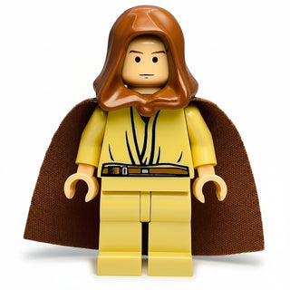 Obi-Wan Kenobi - Young, Light Nougat, Brown Hood and Cape, Tan Legs, sw0173 - LEGO® Star Wars Minifigure