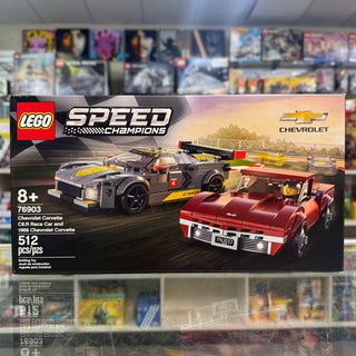 Chevrolet Corvette C8.R Race Car and 1968 Chevrolet Corvette, 76903, LEGO® Speed Champions Set Building Kit LEGO®