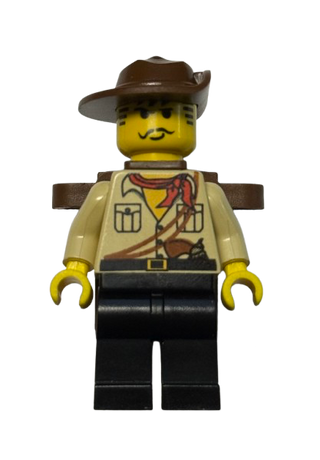 Johnny Thunder (Desert) with Backpack, adv041 - LEGO® Adventurers Minifigure