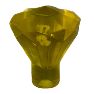 Rock 1x1 Jewel 24 Facet - Part # 30153 Part LEGO® Trans-Yellow