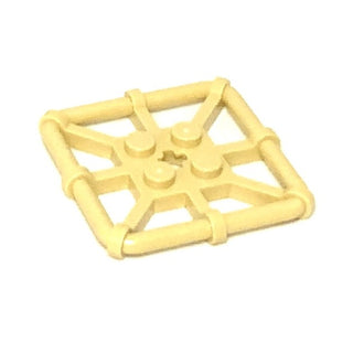 Plate, Modified 2 x 2 with Bar Frame Square, Part# 30094 Part LEGO® Tan  