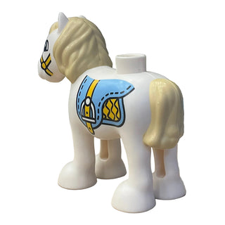 Duplo Horse Baby Foal Pony with Tan Mane and Tail, horse05c01pb05 - LEGO® DUPLO Animal