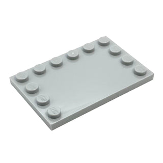 Tile, Modified 4x6 with Studs on Edges, Part# 6180 Part LEGO® Light Bluish Gray