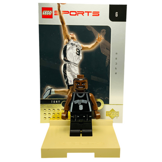 NBA Tony Parker, nba023 Minifigure LEGO® Like New with Stand