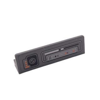 Panel 1 x 4 x 1 with Control Panel and Lights Pattern 1 (Sticker), Part# 30413pbhoth01 Part LEGO® Dark Bluish Gray Very Good