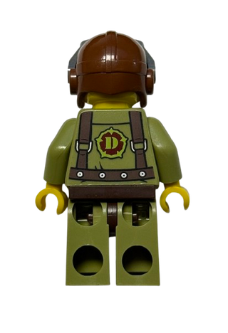 Hero - Helicopter Pilot, dino002 - LEGO® Dino Minifigure