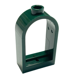 Window 1 x 2 x 2 2/3 with Rounded Top, Part# 30044 Part LEGO® Dark Green