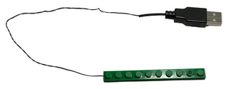 1x10 LED Light Up Plate, USB, LB1x10 Custom Parts United Brick Co®