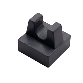 Tile, Modified 1x1 with Clip, Part# 2555 Part LEGO® Dark Bluish Gray
