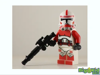 Shock Trooper Red Star Wars Custom Printed LEGO Minifigure Custom minifigure BigKidBrix   
