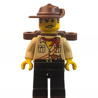 Johnny Thunder (Desert) with Backpack, adv041 Minifigure LEGO®