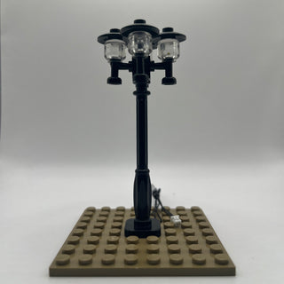 Lighting Kit, Quad Lamp Post, (Black Pole, Amber Light) ACCQH-B/A Light up kit United Brick Co®