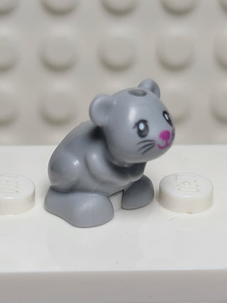 Light Bluish Grey Hamster/Mouse Pink Nose LEGO® Animals LEGO®   