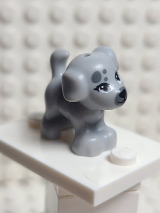 Dog Light Bluish Gray with Muzzle, Spots, and Side Pattern (Sky) LEGO® Animals LEGO®   