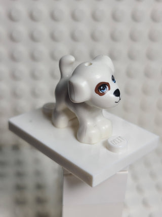 Dog White w/ Reddish Brown Patch and Spots Pattern (Charlie/Jackie) LEGO® Animals LEGO®   