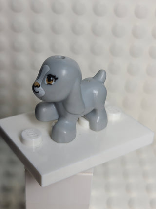 Dog, Light Bluish Gray w/ White Blaze and Muzzle Pattern, Walking LEGO® Animals LEGO®   