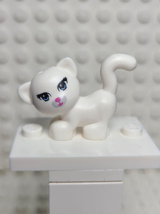 Cat, White w/ Light Bluish Gray Muzzle Pattern (Kitty) LEGO® Animals LEGO®   