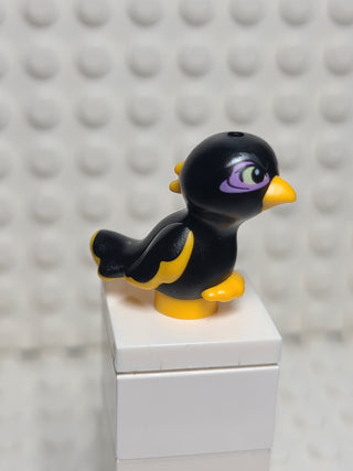 Bird, Black w/ Bright Light Yellow Pattern (Diablo) LEGO® Animals LEGO®   