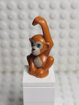 Monkey/Orangutan Dark Orange Sitting w/ Raised Arm LEGO® Animals LEGO®   