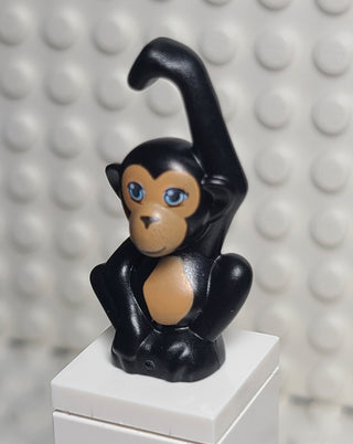 Monkey/Orangutan Black Sitting w/ Raised Arm LEGO® Animals LEGO®   