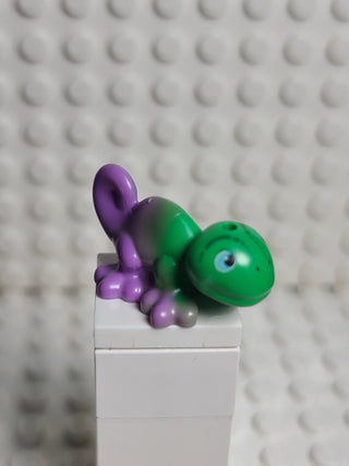 Chameleon, Bright Green w/ Marbled Medium Lavender LEGO® Animals LEGO®   