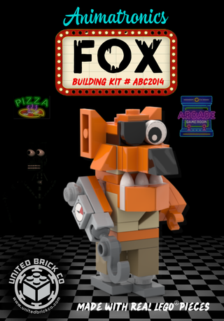 Animatronics Fox Building Kit #ABC2014 ABC Building Kit Atlanta Brick Co   