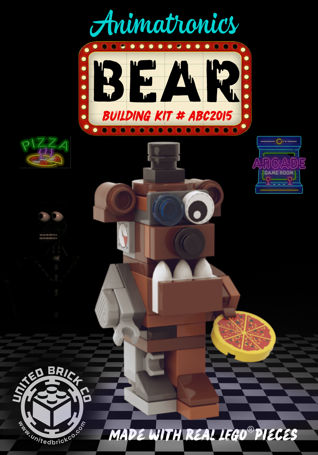 Animatronics Bear Building Kit ABC2015 United Brick Co®