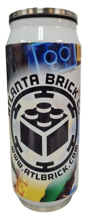 Bulk Brick Can Shaped Tumbler with Built In Straw United Brick Co® Multi-Color