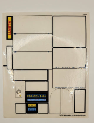 Sticker Sheet for Set The Batcave, 6860 - (76707/4668042), Part# 6860stk01 Part LEGO® Missing 14 (only 4) Sticker