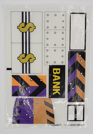 Sticker Sheet for Set Batmobile and the Two-Face Chase, 6864 - (74815/4658279), Part# 6864stk01 Part LEGO® Missing 3 Stickers