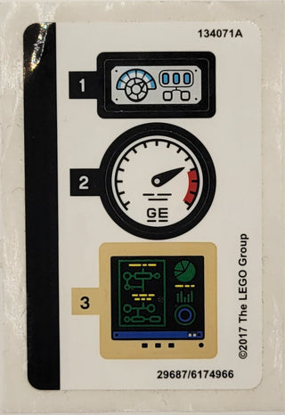 Sticker Sheet for Set Mr. Freeze Ice Attack, 70901 - (29687/6174966), Part# 70901stk01 Part LEGO® Full Sheet