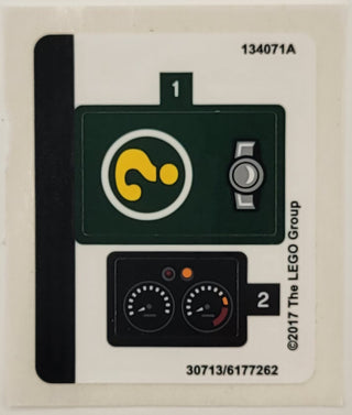 Sticker Sheet for Set The Riddler Riddle Racer, 70903 - (30713/6177262), Part# 70903stk01 Part LEGO® Full Sheet