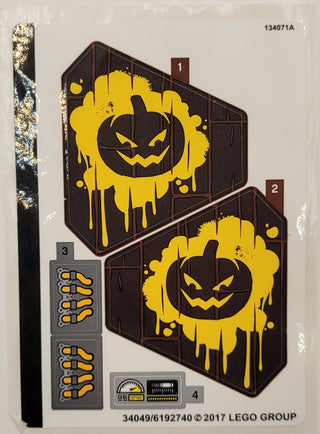 Sticker Sheet for Set Scarecrow Fearful Face-off, 70913 - (34049/6192740), Part# 70913stk01 Part LEGO® Full Sheet