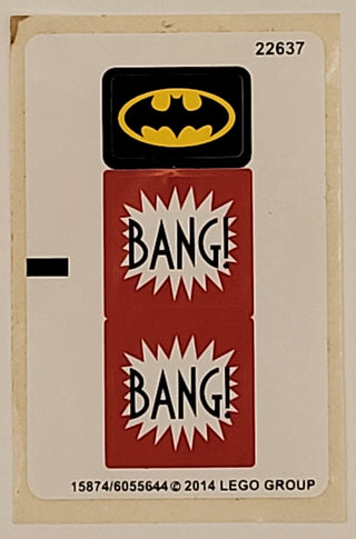 Sticker Sheet for Set Batman: The Joker Steam Roller, 76013 - (15874/6055644), Part# 76013stk01