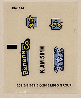 Sticker Sheet for Set Gorilla Grodd Goes Bananas, 76026 - North American Version - (20110/6103313), Part# 76026stk01b