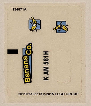 Sticker Sheet for Set Gorilla Grodd Goes Bananas, 76026 - North American Version - (20110/6103313), Part# 76026stk01b