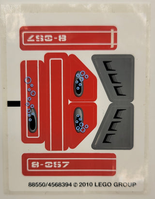 Sticker Sheet for Set Wreck Raider, 8057 - (88550/4568394), Part# 8057stk01