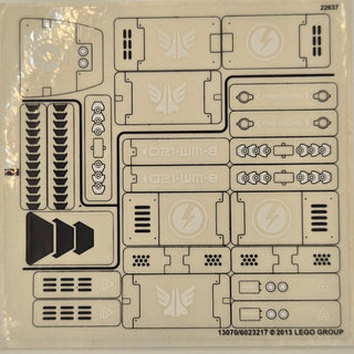 Sticker Sheet for Set Bug Obliterator, 70705 - (13070/6023217), Part# 70705stk01