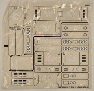 Sticker Sheet for Set Bug Obliterator, 70705 - (13070/6023217), Part# 70705stk01