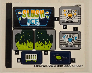 Sticker Sheet for Set Newbury Juice Bar, 40336 - (64953/6277263), Part# 40336stk01