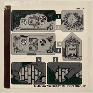 Sticker Sheet for Set Graveyard Mystery, 70420 - (60468/6273250), Part# 70420stk01