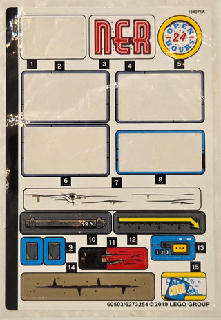 Sticker Sheet for Set Shrimp Shack Attack, 70422- (60503/6273254), Part# 70422stk01