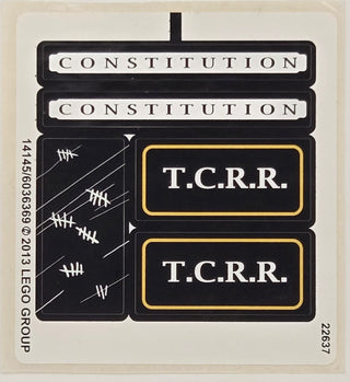 Sticker Sheet for Set Constitution Train Chase, 79111- (14145/6036369), Part# 79111stk01