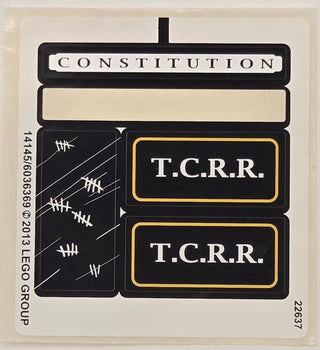 Sticker Sheet for Set Constitution Train Chase, 79111- (14145/6036369), Part# 79111stk01