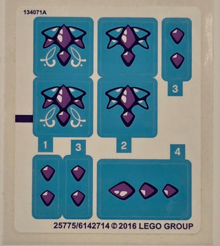 Sticker Sheet for Set The Water Dragon Adventure, 41172 - (25775/6142714), Part# 41172stk01