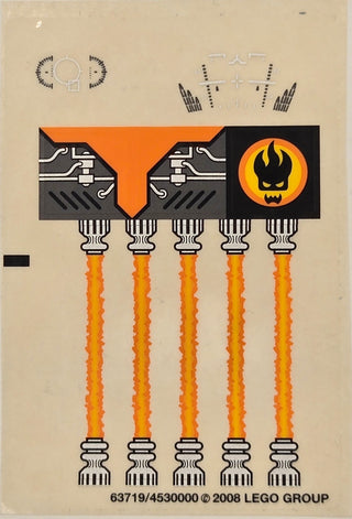 Sticker Sheet for Set Mission 6: Mobile Command Center, 8635 - (63719/4530000), Part# 8635stk02