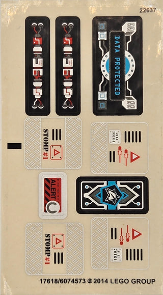 Sticker Sheet for Set Tremor Track Infiltration, 70161 - (17618/6074573), Part# 70161stk01