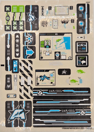 Sticker Sheet for Set Ultra Agents Mission HQ, 70165 - (17638/6074619), Part# 70165stk01