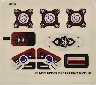 Sticker Sheet for Set Spyclops Infiltration, 70166 - (20143/6103569), Part# 70166stk01b